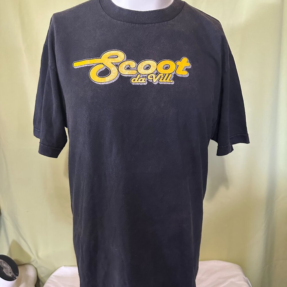 Scoot da Vill Skate Park Guam Men's Black T Shirt Size Large Alstyle Apparel